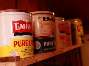 A view of Emges cans at Sandy's Pizza.